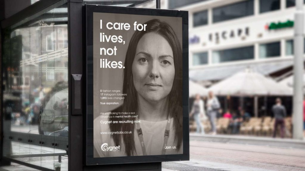 ‘I care for lives, not likes’ recruitment campaign